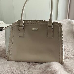 Kate Spade Cream Scalloped Satchel